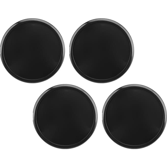 4 Stuks Wielnaafdoppen 65mm Buitendiameter 48mm Binnendiameter Stijlvol Universele Pasvorm Eenvoudig te Installeren Wieldop Zwart zwart