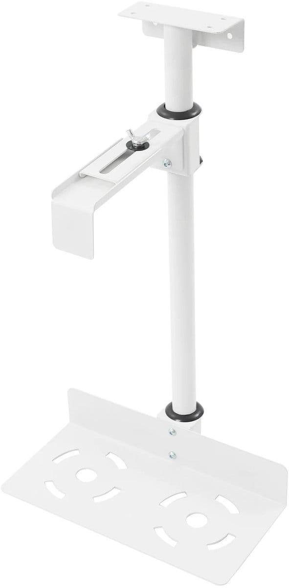 M-Goods - PC Houder Onder Bureau - Verstelbare CPU Beugel - PC Kast Houder - Ruimtebesparend - Wit