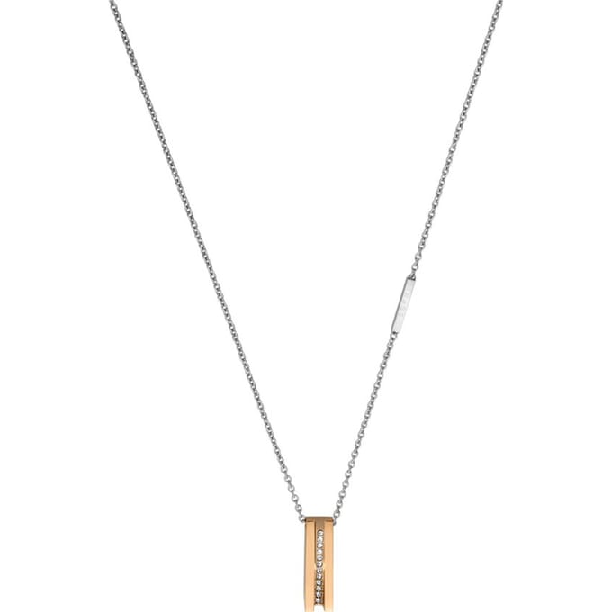 Esprit ESNL00182442 Luna - Collier - Staal roségoudverguld - Rosékleurig
