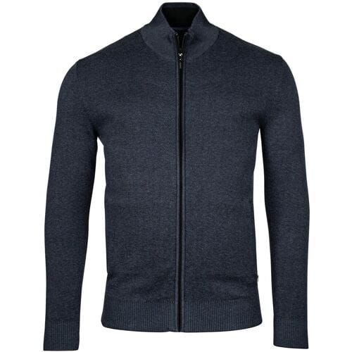 Baileys Vest Cardigan Zip Allover 2-Tone Deep Denim Blue / male