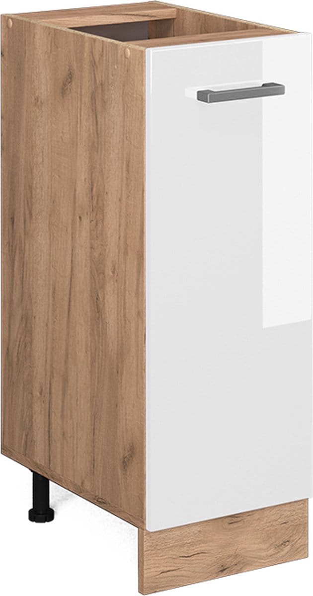 Vicco R-Line Apotheekkast – 30 cm zonder werkblad Wit Hoogglans