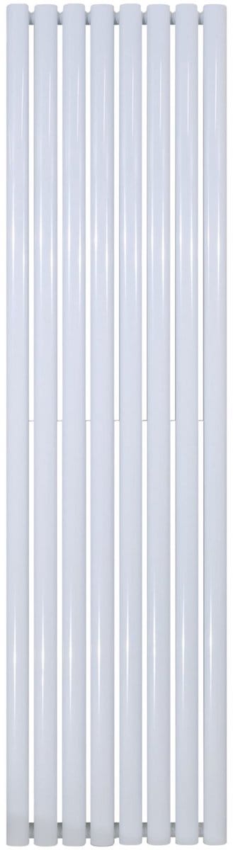 BELRAD Verticale designradiator ovaal dubbel 1800x472mm - Wit - 8 elementen - 1640W