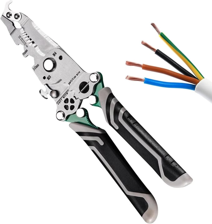 Striptang Multifunctioneel - Draadstripper - Klussen en Reparatie - 18-in-1 Opvouwbaar - 22.2 cm Lengte
