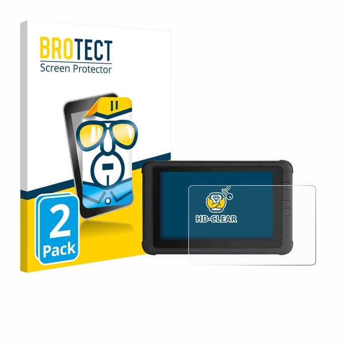 BROTECT - Screenprotector voor Webfleet PRO 8475 - Folie Beschermfolie transparant 2 Stuks