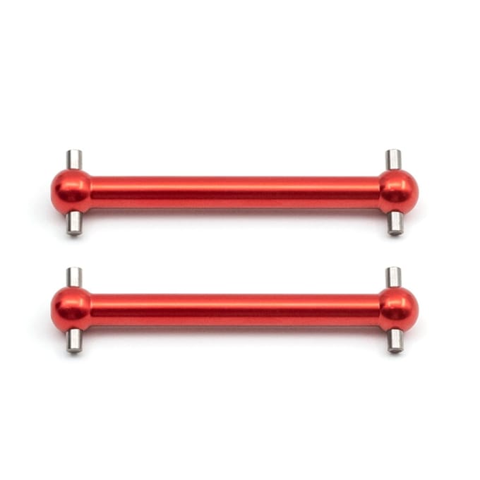 Vervanging van de aandrijfas voor en achter van aluminiumlegering voor Tamiya TT02B 1/10 afstandsbediening rood