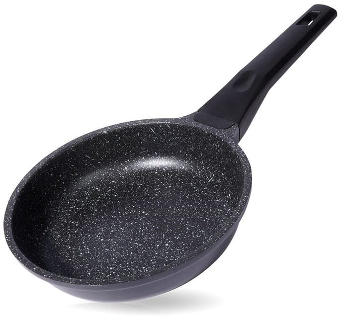 Koekenpan Graniet GRANDE 18 cm - Multifunctionele Pan voor Vlees - Groenten