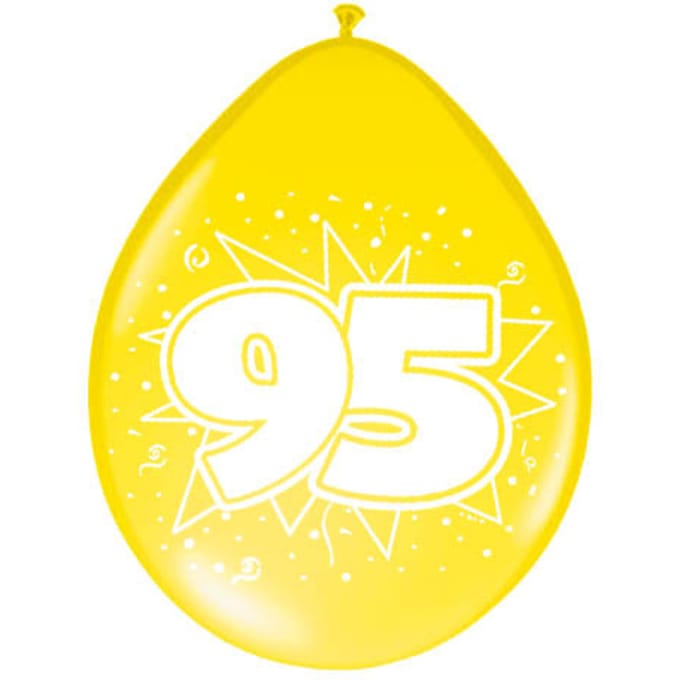 95 Jaar Ballonnen - 8 stuks
