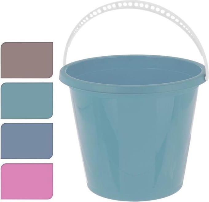 Basic Emmer Met Stevig Handvat 5L Verschillende Kleuren