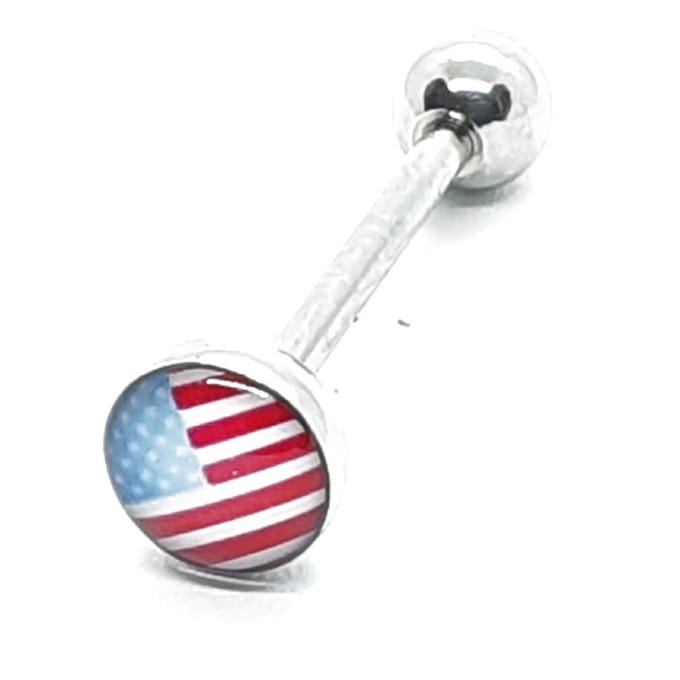 Tong Piercing - USA Vlag