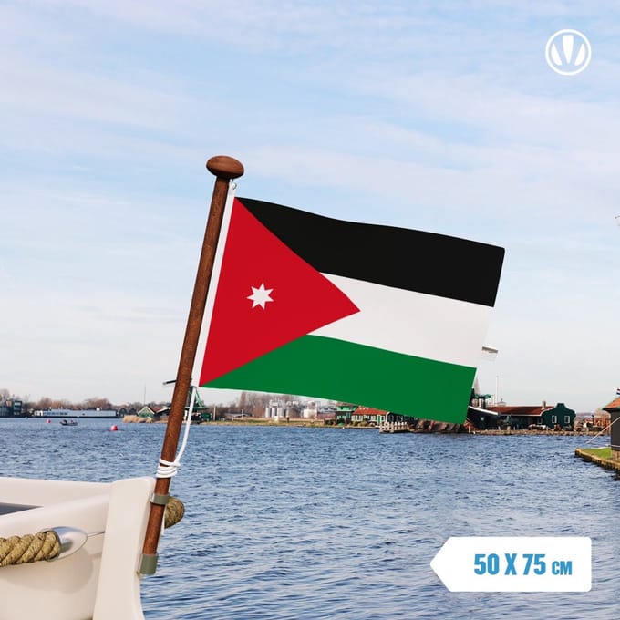 Vlag Jordanië 50x75cm