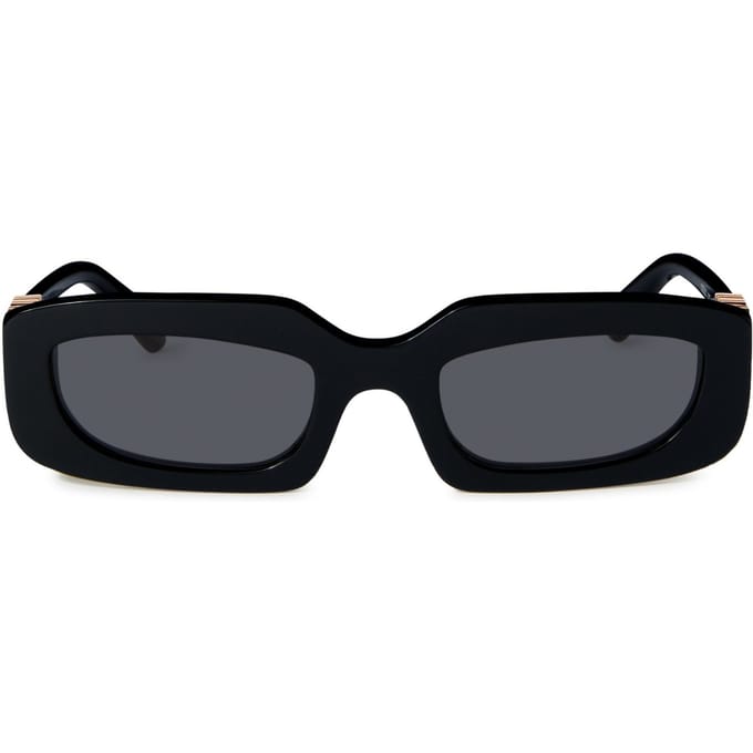 Accessories Off White Renton Rectangle Full Rim Sunglasses in Black/Dark Grey