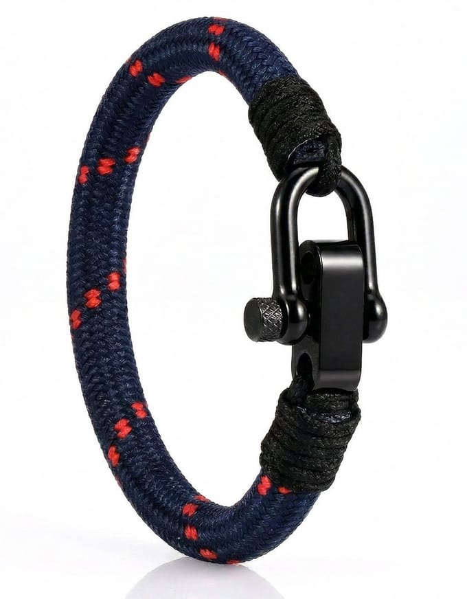 Touw armband Surfer Paracord Heren en Dames Galeara Mao Navy 22.5cm