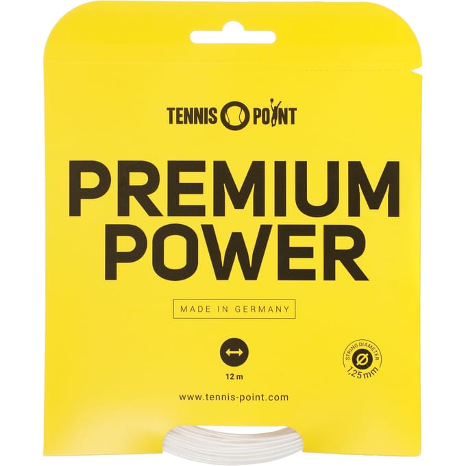 Tennis-Point Premium Power Set Snaren 12m-Wit