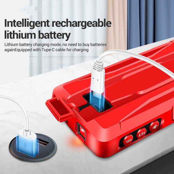 ANENG 681 6000 tellingen digitale multimeter Smart Anti-burn oplaadbare universele meter NCV-tester rood