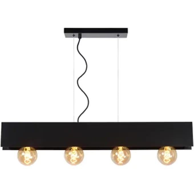 Lucide SURTUS - Hanglamp - 4xE27 - Zwart