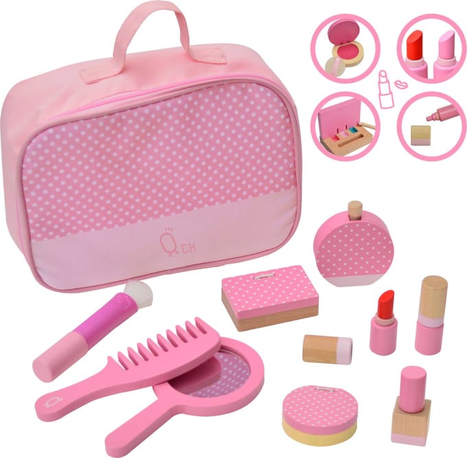 Teamson Kids Kaptafel Accessoires Voor Kinder - Rollenspel Speelgoed - Roze/Polka Dot