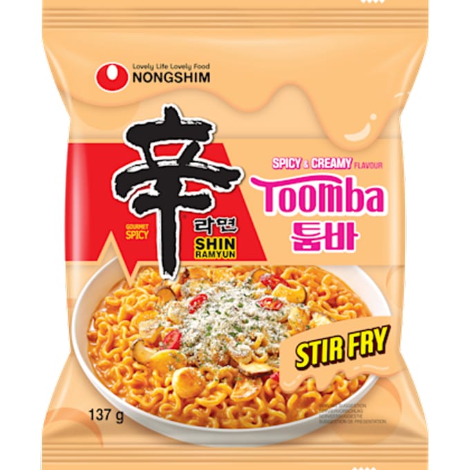 instant noedels shin ramyun toomba
