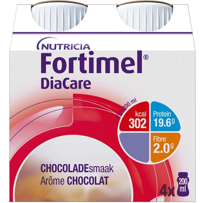 Fortimel DiaCare Chocolade 4x200 Voeding