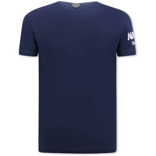 Pablo Escobar Print Heren T-shirt - Navy
