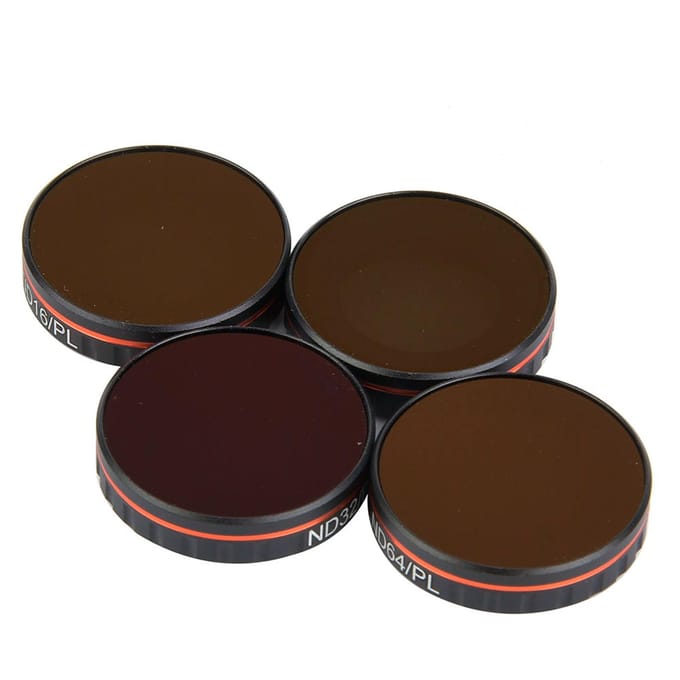 4 stuks Camera Lens Filter Kit voor DJI Osmo Action 8PL  16PL  32PL  64PL black