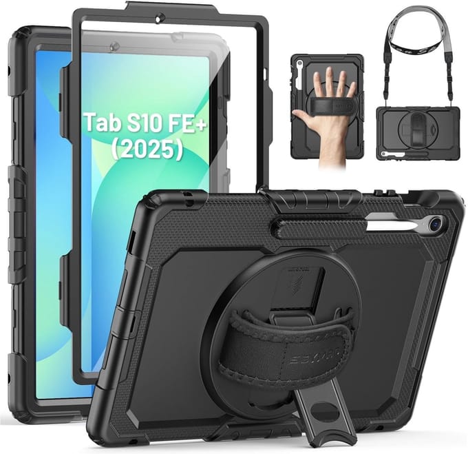 EtuiTab Samsung Galaxy Tab S10 FE Plus - HighArmor - Panzercase - 13.1 inch - Met Schermbeschermer
