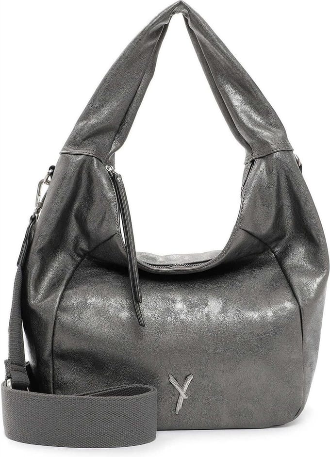 SURI FREY Schoudertas Gracey Hobo Darksilver Zilverkleurig
