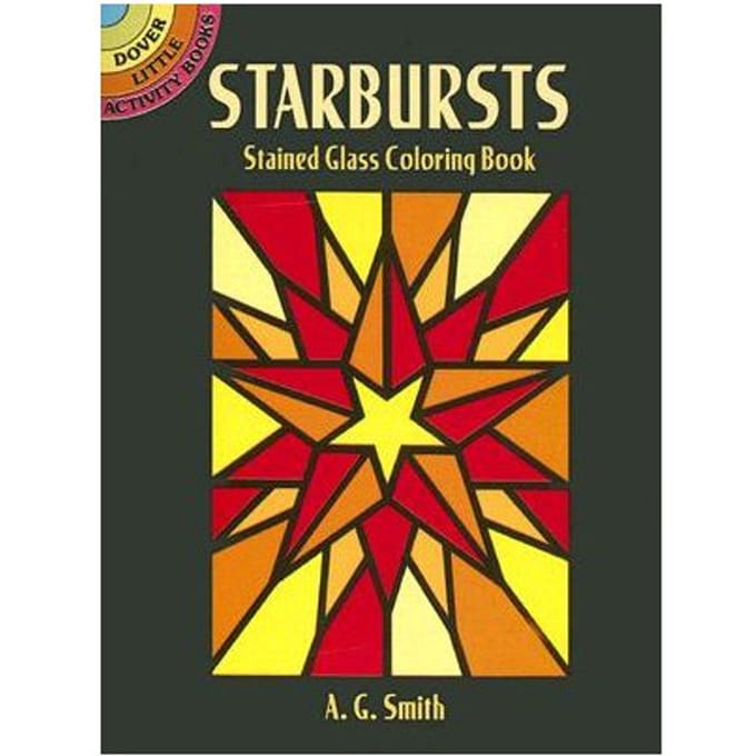 Starbursts Stained Glass Coloring Book - Albert G. Smith