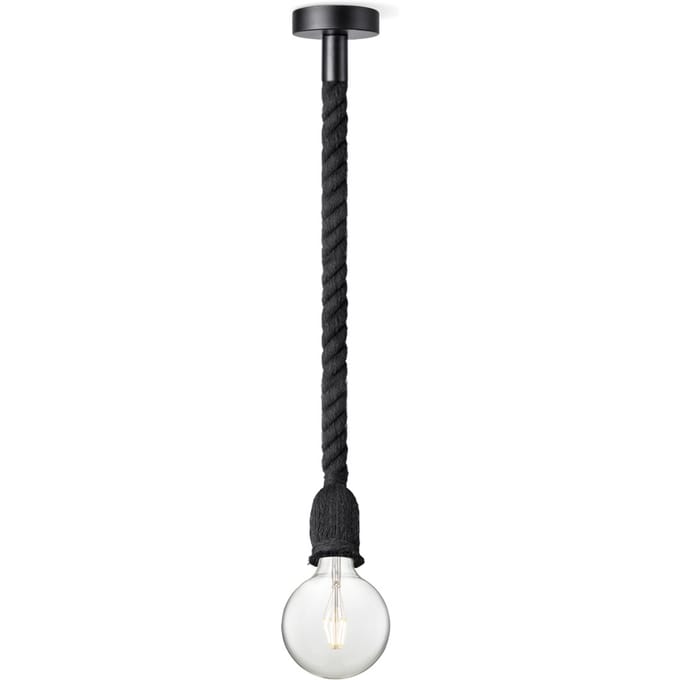 Home sweet home hanglamp Leonardo zwart Globe g125 - helder