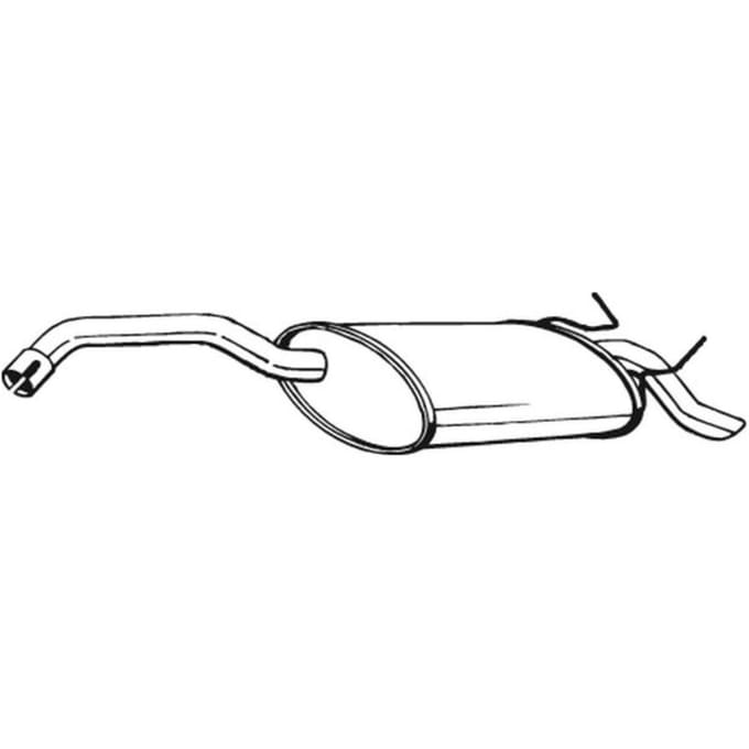 Geluiddemper achter BOSAL 200-543