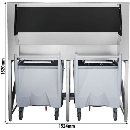 GGM Gastro Eisvorratsbehälter - 400 kg - inkl. Transportwagen - für Eisbereiter EWI403VHN, EWMI335 & FEI390