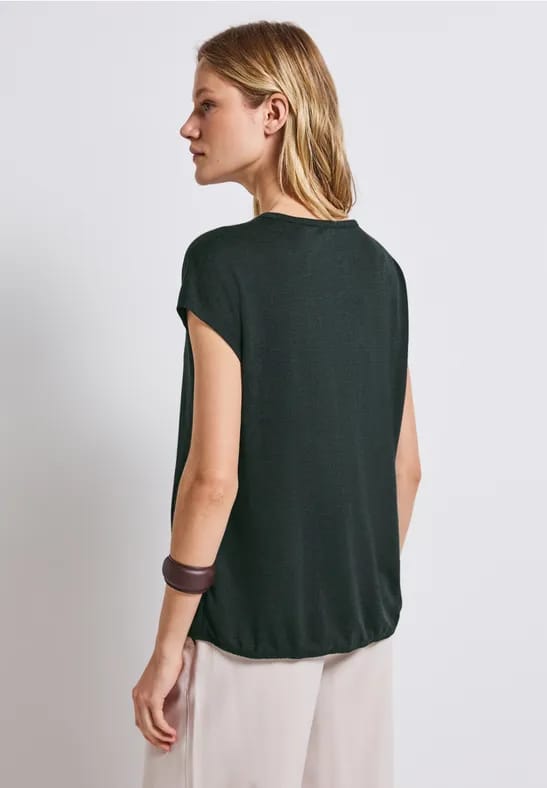 Shirt in linnenlook