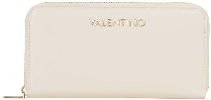 VALENTINO portemonnee Clio Re Zip Around Wallet Ecru crème