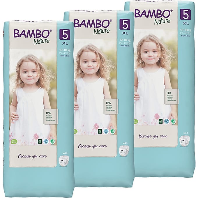 Bambo Nature Luiers Maat 5 Voordeelverpakking 132 stuks