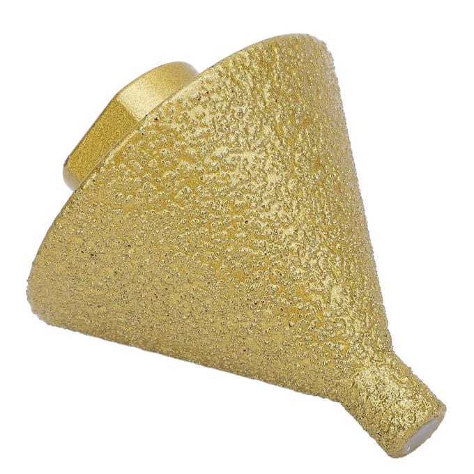 Fraise à chanfreiner diamantée 50 mm de diamètre Grain 50 Meuleuse d'angle Mèche de perçage avec tige adaptatrice M14 pour