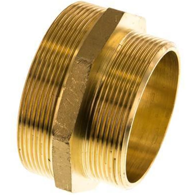 G 3'' x G 2 1/2'' Messing Borstnippel 16 Bar - FL2S-M-B-300G-212G