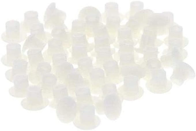 Plank Peg Gat Stekkers - Buis Cover Beugel - Kast Afwerking - Eenvoudig en stevig - 100 stuks - Wit