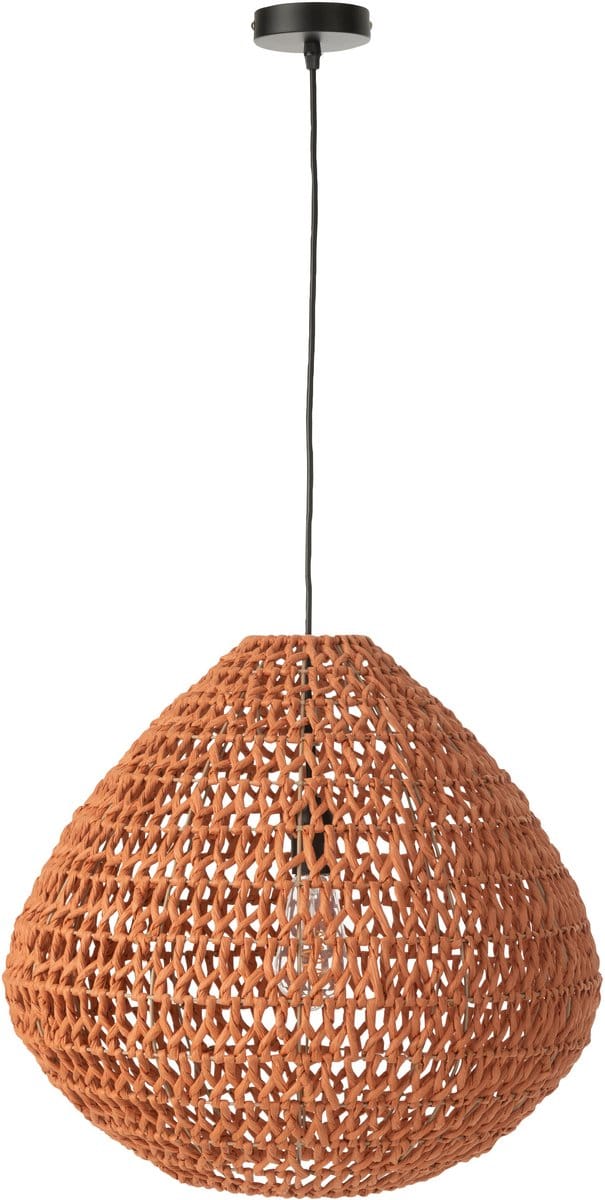 J-Line hanglamp Getwist - metaal - oranje
