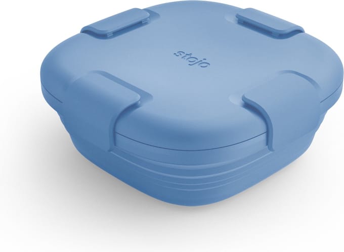 Stojo - Lunchbox 700 ml Steel - Siliconen - Blauw -