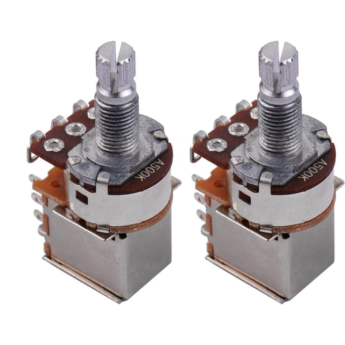 Elektrische Gitaar Bas Koper Potentiometer Push Pull Volume Tone Switch Potentiometers 2 stuks A500K goud
