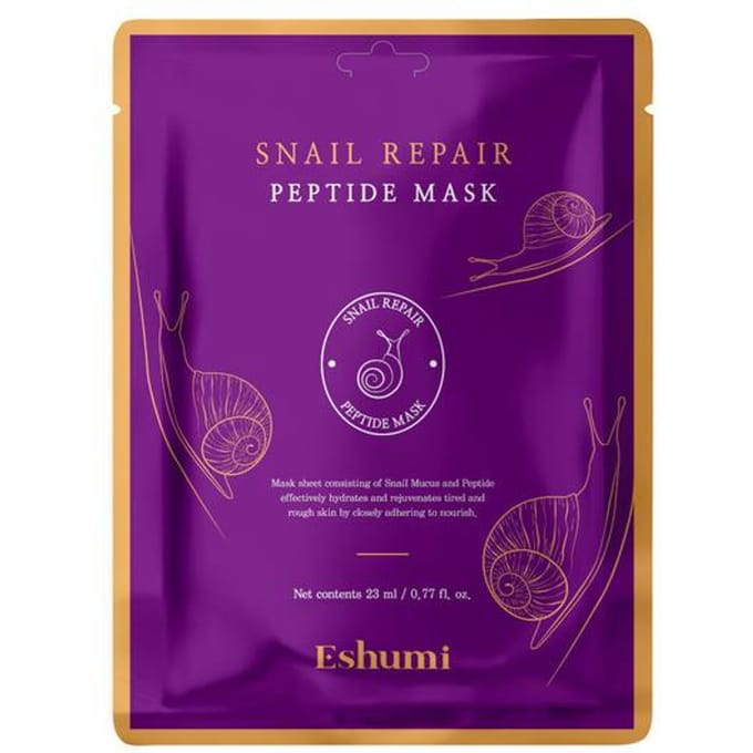 Eshumi Reparatie Slak Peptiden Masker Gezichtsmasker in Blad 23ml