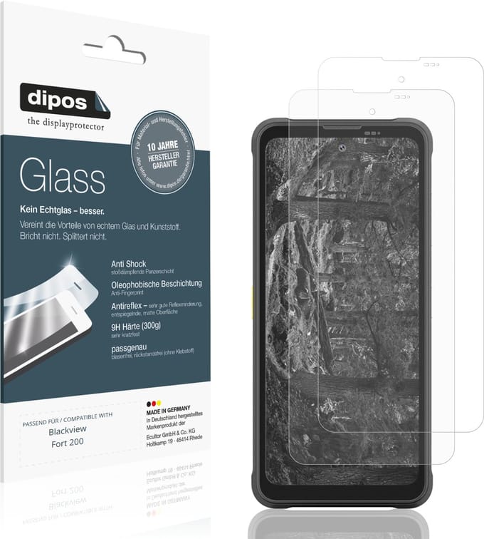 dipos – 2x Matte Pantserfolie geschikt voor Blackview Fort 200 | 9H Screenprotector