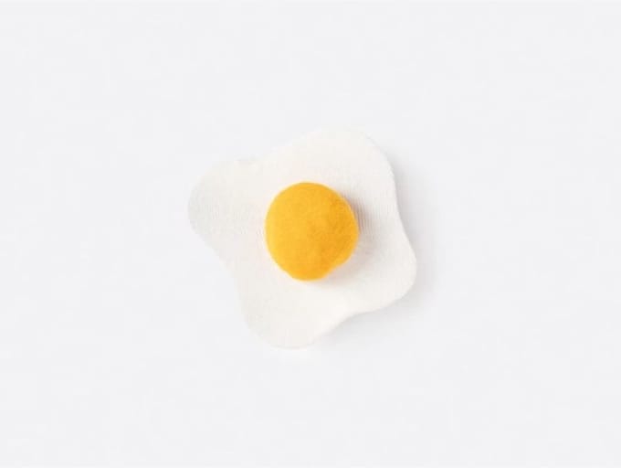 Eat my socks 2 paar sokken Fried Egg