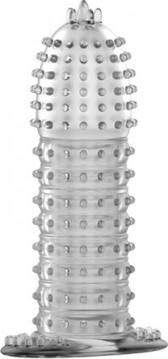 Nooitmeersaai - Siliconen penissleeve met bobbeltjes - transparant