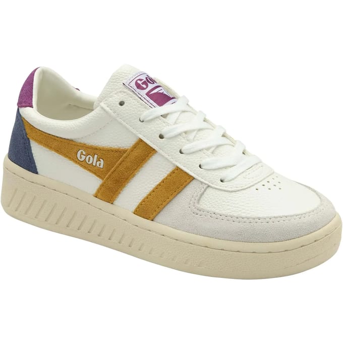 Gola dames sneaker Grandslam Trident wit geel