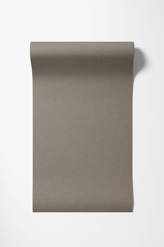Dutch Wallcoverings - Vliesbehang - Linen & Textures - uni taupe - LT10031