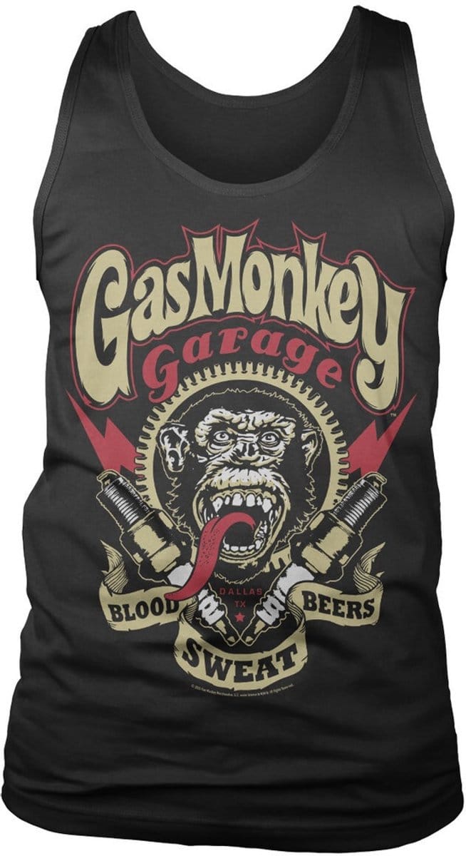 Gas Monkey Garage Tank Top-bougies Tank Top GMG-7-GMG004-H72-13