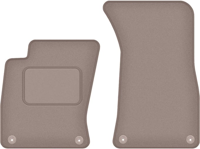 Beige voormatten voor: Audi A8 D3 Lang (2002-2009)