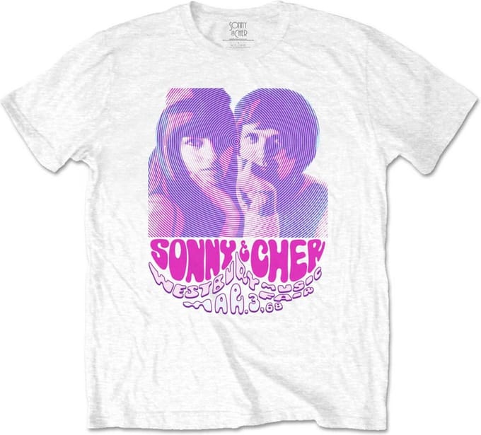Sonny & Cher - Westbury Music Fair Heren T-shirt - S - Wit