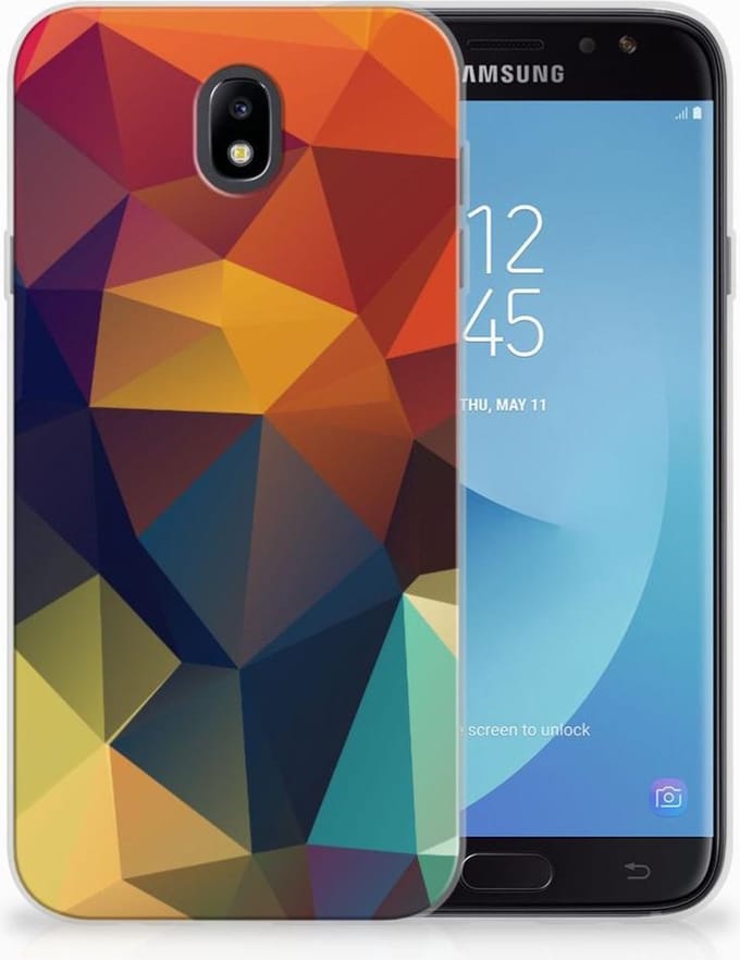 Samsung Galaxy J7 2017 | J7 Pro TPU Hoesje Polygon Color