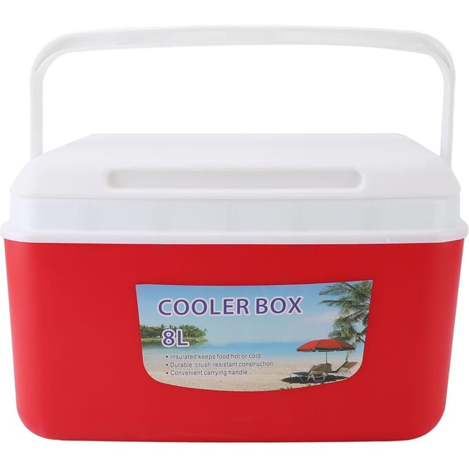 Glacière portable isolée 8L Isolation efficace chaud froid Boîte glacière rigide portable Glacière pour rouge